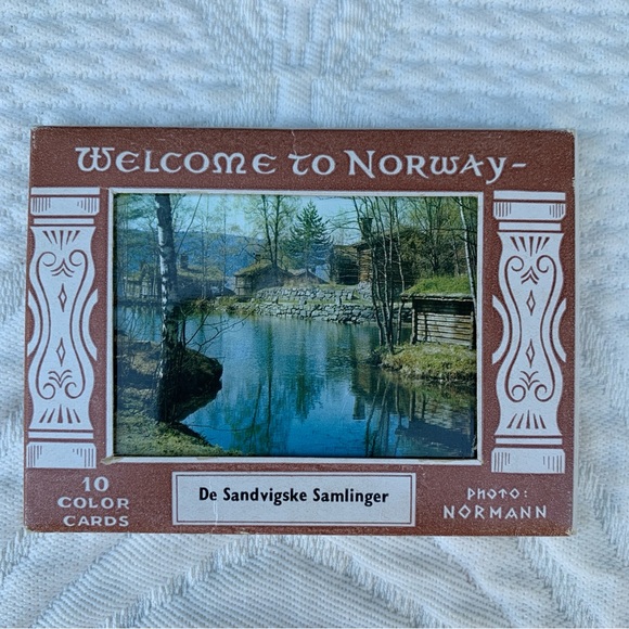 🤩3/$20 Vintage 1950s 60s Norway Norwegian Postcards Unposted Rural Country MCM - Picture 6 of 10
